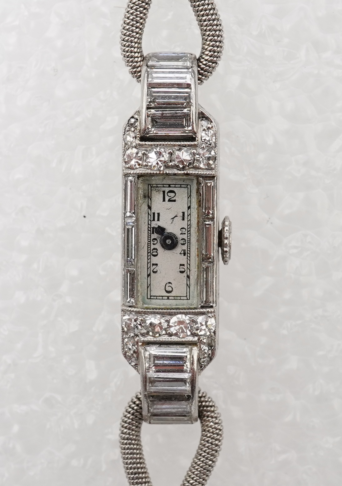 Boucheron, a lady's Art Deco diamond watch, France, circa 1933